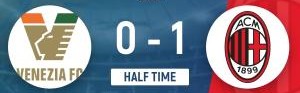 PG模拟器-半场-AC米兰暂1-0威尼斯 福法纳助攻普利西奇破门
